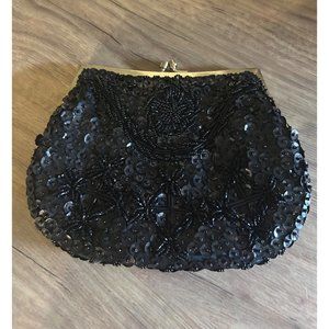Partners by Mervin’s Black Sequin Cocktail Purse Bag